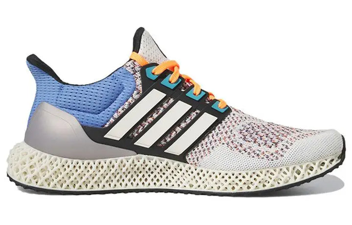 adidas Ultra 4D Chalk Blue Fusion Orange Sneakers shoes HP9735