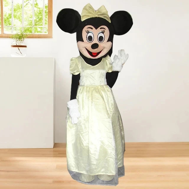 Mickey Minnie Mouse Mascot Costume Set Classic Disney Cartoon Characters Advertising Event Party Christmas Costume for Adult