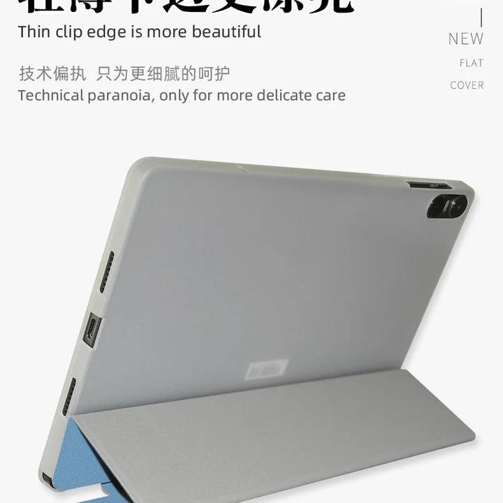 Case For Teclast P30T 10.1 Inch Tablet,TPU Soft Shell Fold Stand Cover For P30T + Stylus Pen