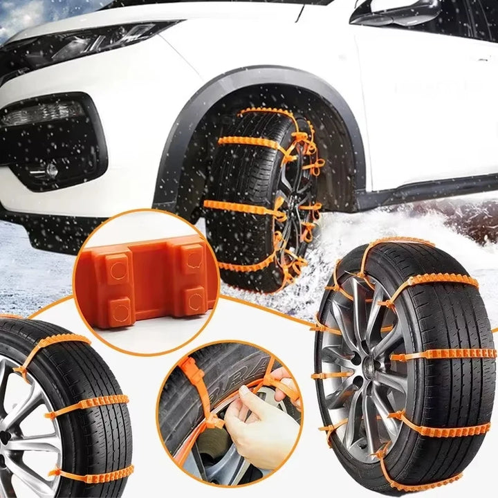 10-40PCS Car Tire Chains Anti-Skid Tyre Cable Ties Motorcycle Auto Outdoor Snow Tire Tyre Anti Skid Chain Emergency Accessories