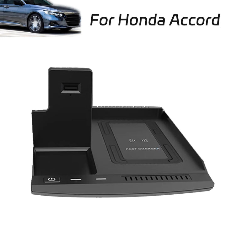 15w Car wireless charger For Honda Accord 2018-2022 phone Holder Mobile Mount USB Fast charge plug and play Interior Tuning