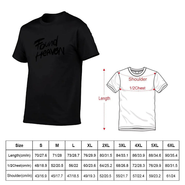 Found Heaven Handwritten Essential T-Shirt shirts graphic man t shirt plain sports fans mens t shirt graphic