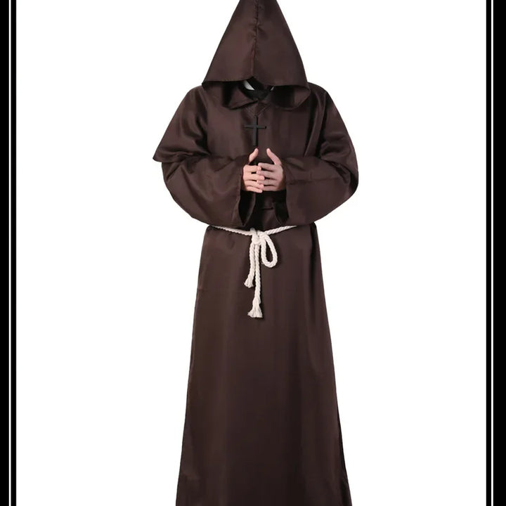 New Halloween Men Medieval Monk Robes Monk Costumes Wizard Costumes Priest Costumes Cosplay Costumes