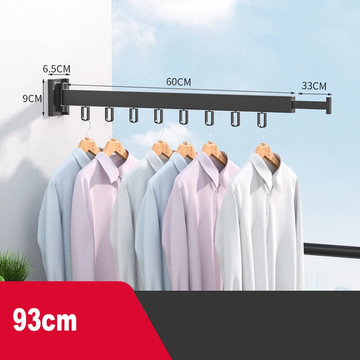 Foldable Clothes Hanger Aluminum Bedroom Bathroom Folding Towel Quilt Clothing Drying Rack Laundry Clothesline Storage Organizer