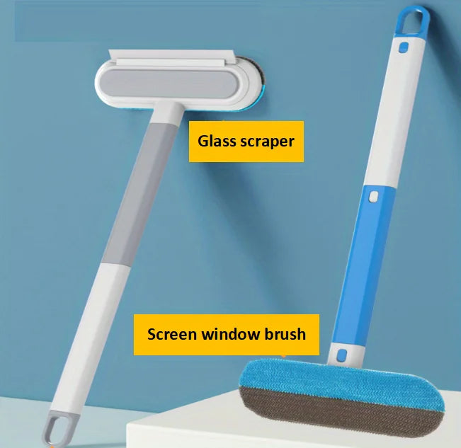 1 Multi-functional Window Cleaning Brush and Mini Pet Hair Remover, Professional Window Cleaning Tool for Home Use