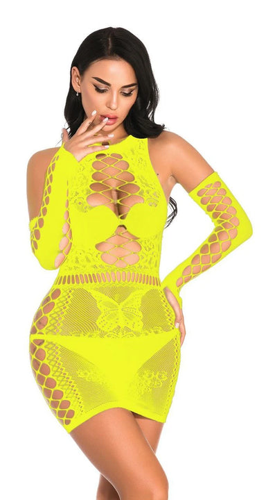 Fat Plus Size Dress Lady Lingerie Erotic Open Cup Crotchless Halter Costumes Sleeve Fishnet Backless Buttock Sexy Women Games