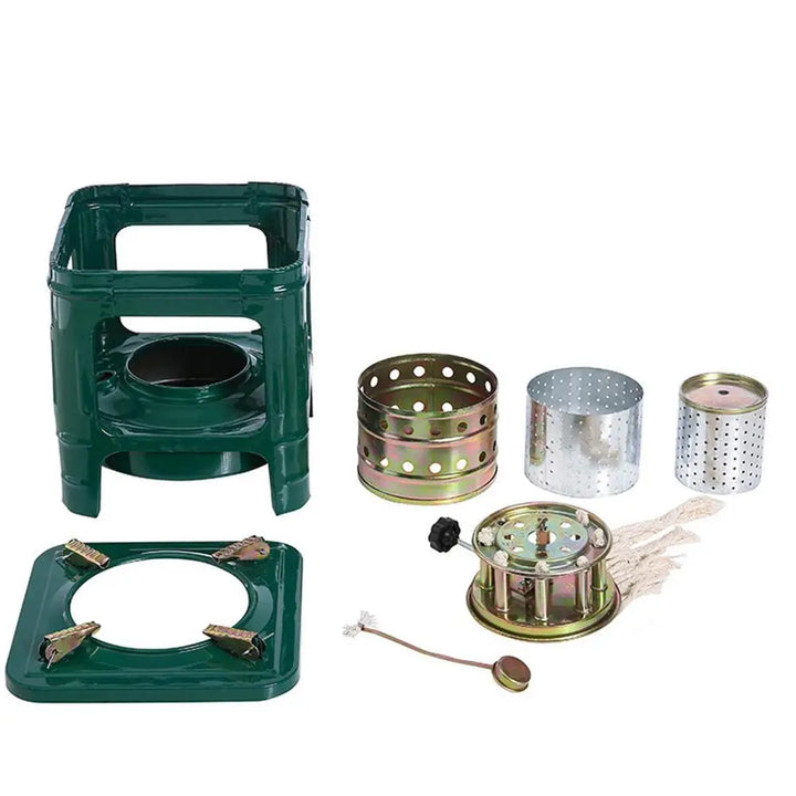 Kerosene Stove Windproof Camping Hiking Stove Outdoor Mini Portable Kerosene Stove Picnic Tent Burner Furnace Cooking Tools