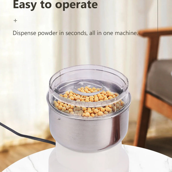 Multifunction 4-Leaf Blade Grinding Machine Electric coffee Grinder Cereals Nuts Beans Spices Grains Stainless steel Crusher US