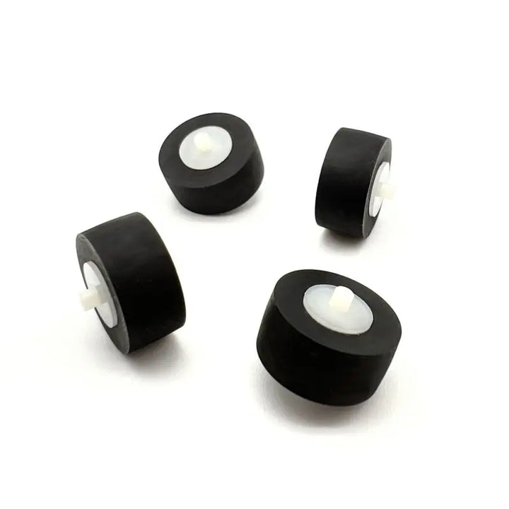 1Pcs 13x6x2mm With Axial Rubber Pinch Roller Belt Wheel For Panasonic Cassette Movement Tape Recorder Radio Audio Accessories