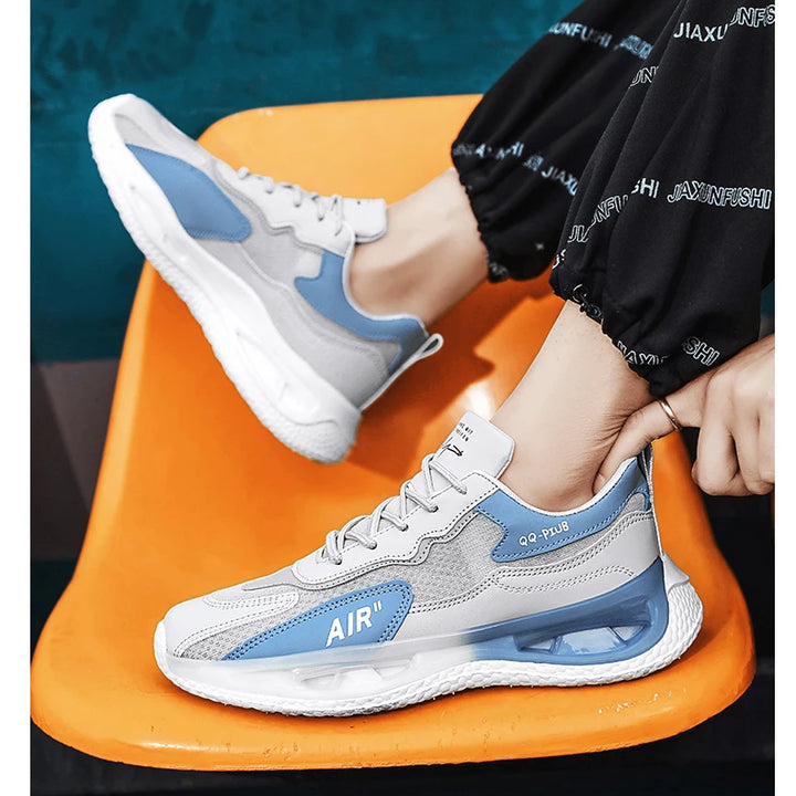 Leather Men's Shoes Fashion Korean Version Trendy Casual  Breathable Cushioning Sports Vulcanized  Men Shoes