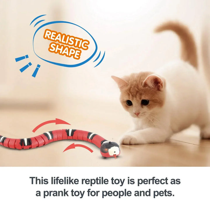 1pcs Intelligent sensing snake automatic electric cat toy pet interactive toy dog game toy cat accessories