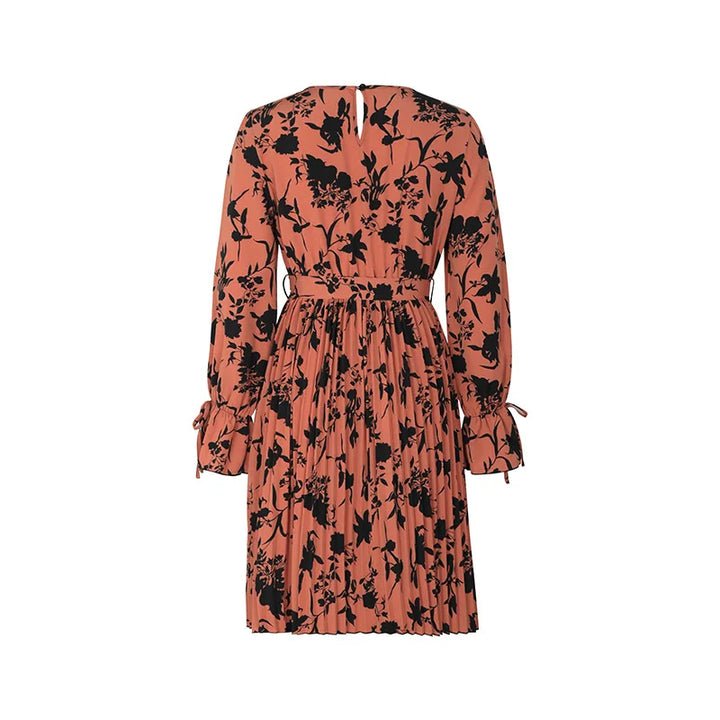 Spring and autumn fashion women's Halloween long sleeved printed dress for women