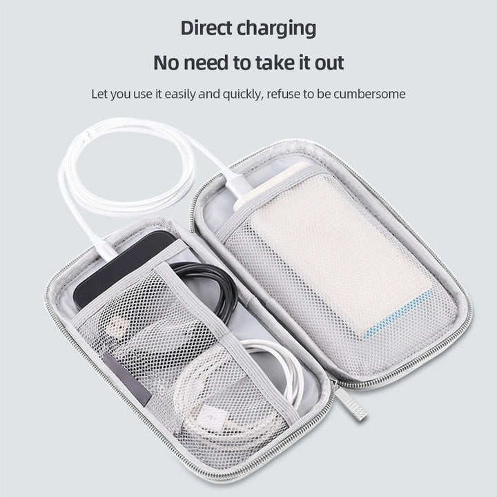 Data Cable Storage Bags Portable Earphone Organizer Digital Gadget Carry Case Multi-layer Storage Bags Electronic Accessory