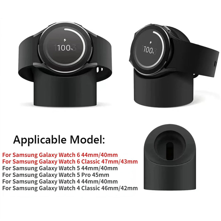 Compatible with Samsung Galaxy Watch 5 Charger Stand Holder 40 44 46mm Galaxy Watch 3 4 5 Pro Charger Silicone Stand 45mm