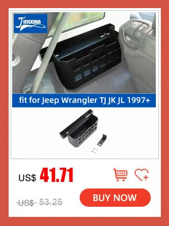 JIDIXIAN Car Center Console Storage Box Mobile Phone Holder Tablet Stand for Jeep Wrangler TJ 1997-2006 Interior Accessories