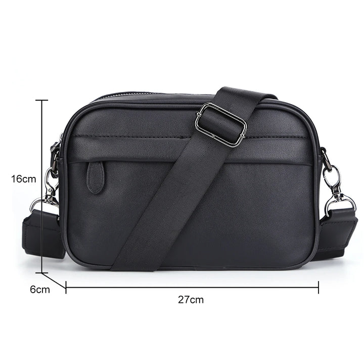 Men Shoulder Bag Leather Casual Business Messenger Bag Men Fashion Shoulder Crossbody Bag Small Square Plaid Designer Sling Bags