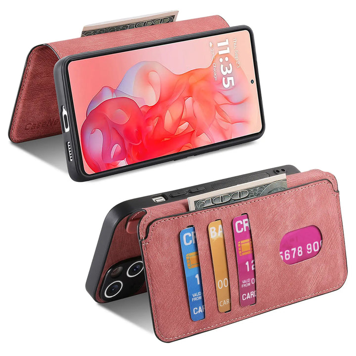 Leather flip magnetic suction detachable Back Cover For Motorola Moto G Stylus 5G (2024) 6.7 "Card slot wallet shockproof Case