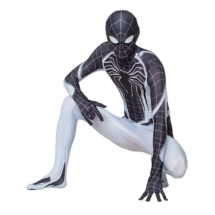 Spiderman Cosplay Fantasy Costumes Jumpsuit For Boys Girls Spider Man Miles Morales Superhero Halloween Carnival Zentai Bodysuit