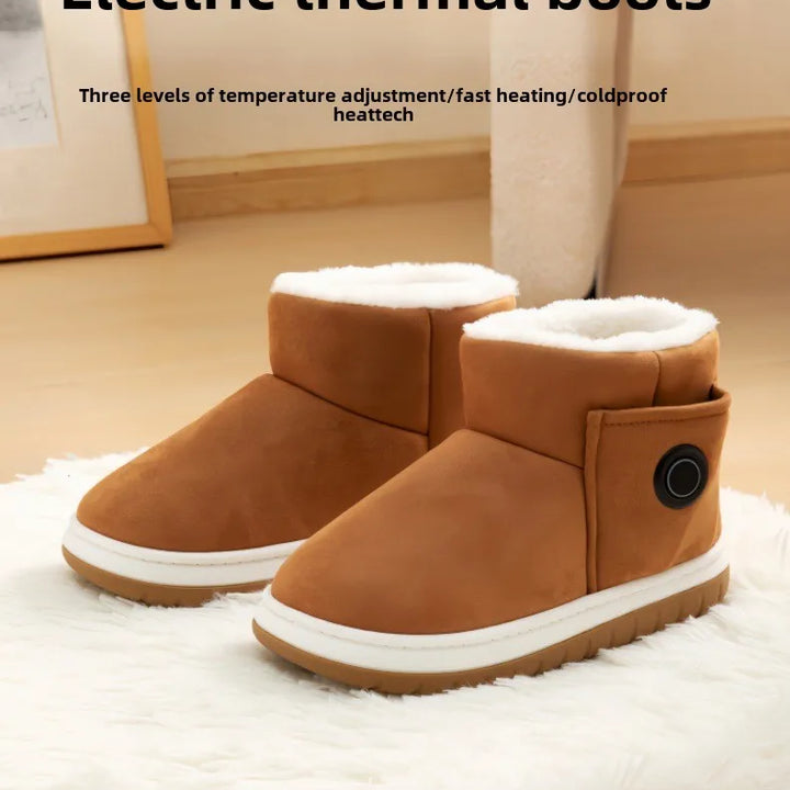 Electric heating boots winter charging and heating shoes warm feet for men and women outdoor warmth office and home use walkable