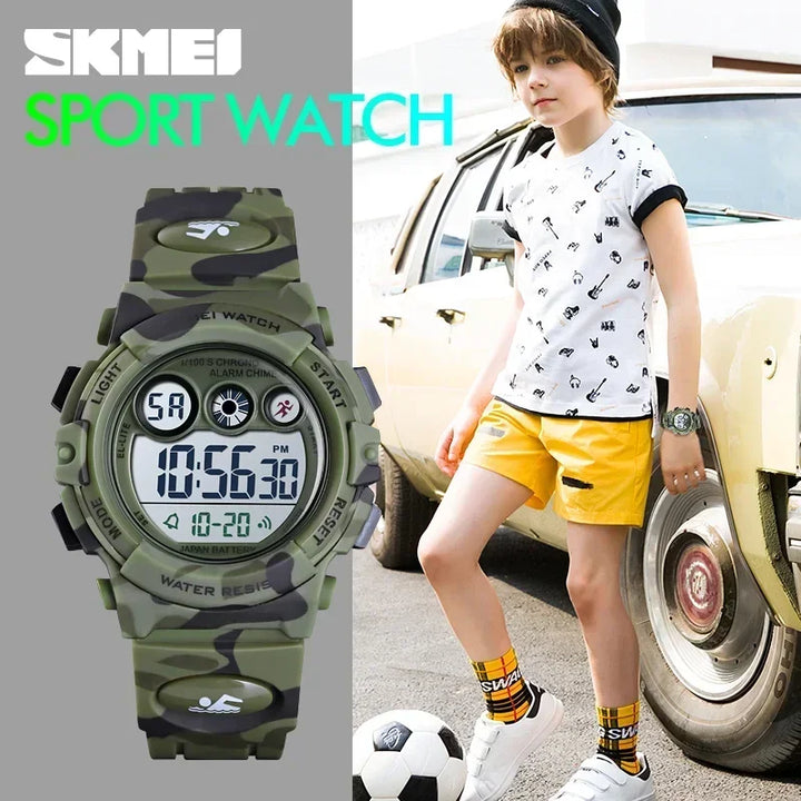 SKMEI Shockproof Digital Watch for Children Waterproof Sports Electronic Wristwatches Kids Boy Clock 1266 Reloj Para Niñas 1547