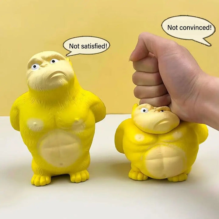 Creative Yellow Squeezing Toys Cartoon Orangutan PVC Gorilla Rebound Toys Decompress Stress Birthday Gift Stress Relief Toys