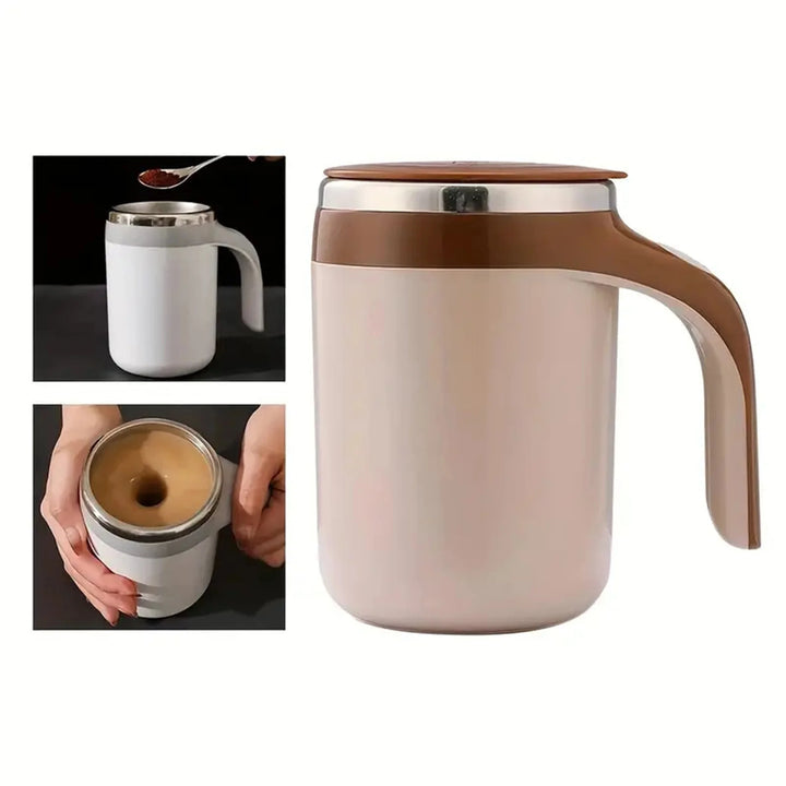 1PC intelligent mixing cup, large capacity lazy magnetic rotating cup, battery powered coffee cup, portable cup