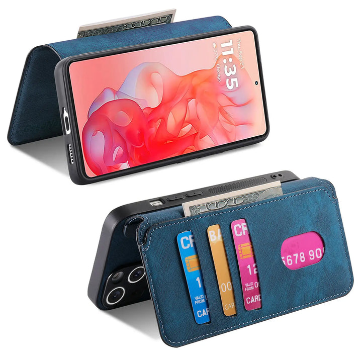 Leather flip magnetic suction detachable Back Cover For Motorola Moto G Stylus 5G (2024) 6.7 "Card slot wallet shockproof Case