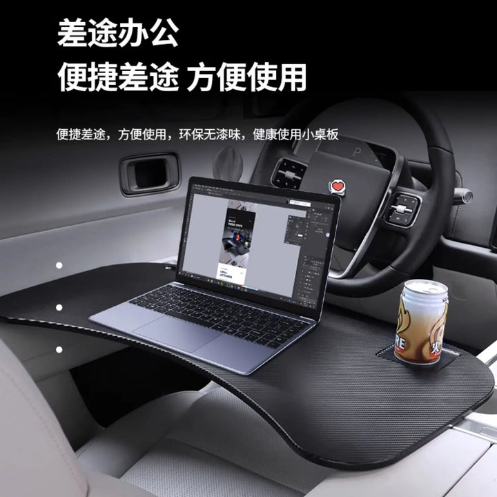 For Leading LI Lixiang L6 L7 L8 L9 2024 Driver's Steering Wheel Table Car Foldable Carbon Fibre Food Tray Car Drink Holder Table