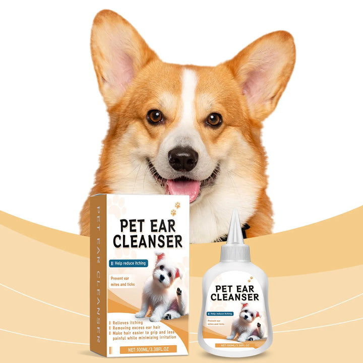 Pet Ear Drops For Cats And Dogs Universal Ear Canal Ear Mite Deodorization Antipruritus Cleaning Ear Wash