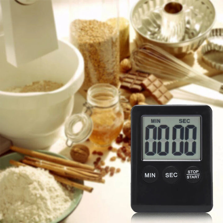 Kitchen Electronic Timer LCD Digital Countdown Timer Home Practical Cooking Timer Egg Timer Baking Stopwatch Cooking Timer Tool