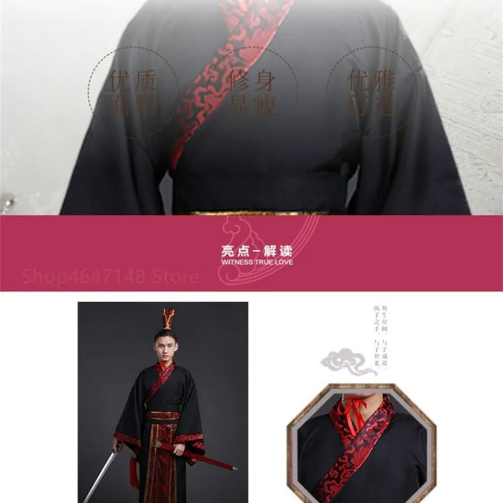 Chinese Ancient Clothes Hanfu Cosplay outfit for Men and Women Adults Halloween Costumes for Couples