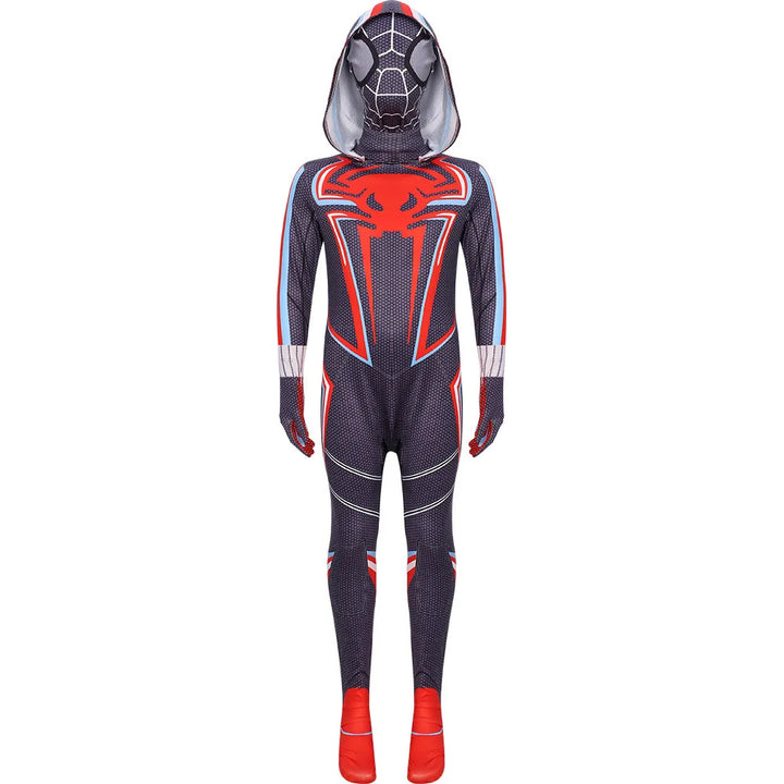 Spiderman Cosplay Fantasy Costumes Jumpsuit For Boys Girls Spider Man Miles Morales Superhero Halloween Carnival Zentai Bodysuit