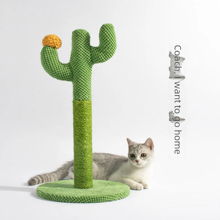 Cat Climbing Tower Sisal Cactus Scratching Post Pet Supplies Wholesale Price Professional