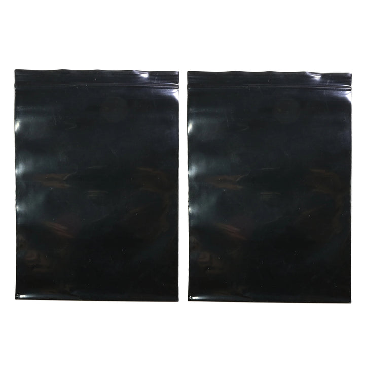 100pcs Multi Sizes Reclosable Poly Ziplock Package Pouches Black Heat Sealing Zip Lock Plastic Storage Bags