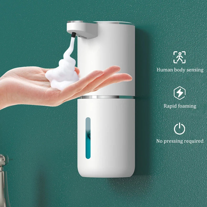 P11 Automatic Non-Contact Induction Foam Soap Dispenser 380ml USB Charging 4-speed Hand Washing Machine Wall-mounted Dispenser