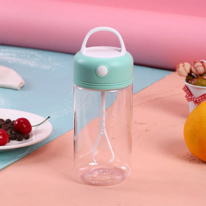 Shake Bottle IPX5 Waterproof 380ML Blending Cup Plastic Low-noise Automatic Shaker Button Control Drink Mixer Green