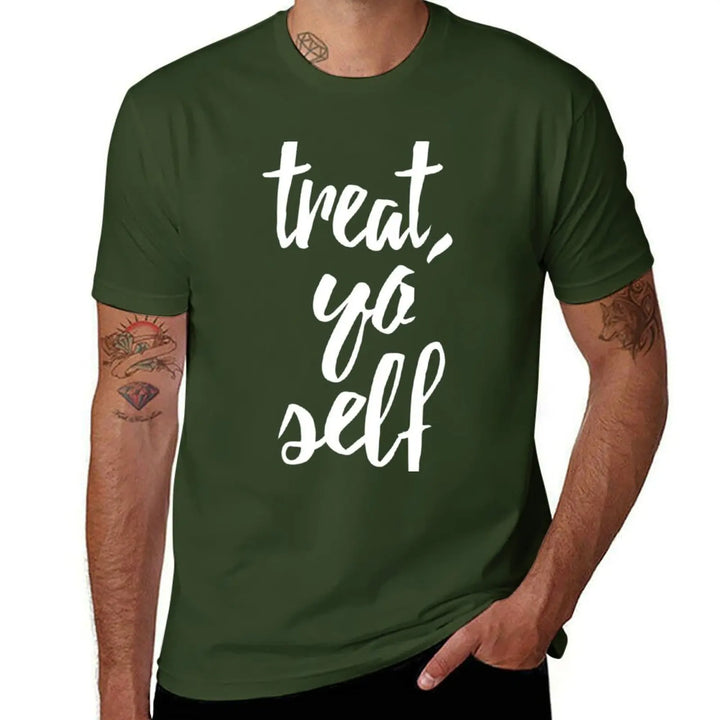 Treat Yo Self Essential T-Shirt sports fans quick-drying blanks tshirts for men