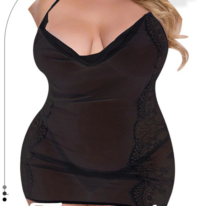 Large Size Sexy Nightdress Sex Suit Lace Perspective Fat Sexy Sex Underwear Sexy Lingerie  Sex Tols for Girl  Plus Size Lingerie