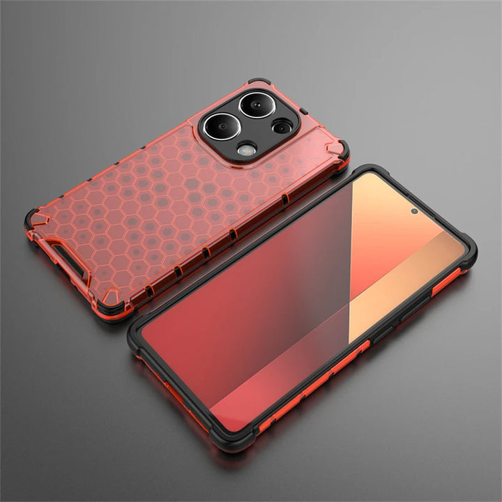 For Redmi Note 13 Pro 4G Case Silicone+PC Shockproof Armor Phone Case For Xiaomi Redmi Note13 Pro Note 13Pro 4G Clear Back Cover