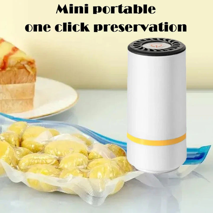 high-quality food handheld vacuum sealer Portable & Rechargeable Vacuum Sealer (Vacuum Sealers+ 30 reusable vacuum seal bags