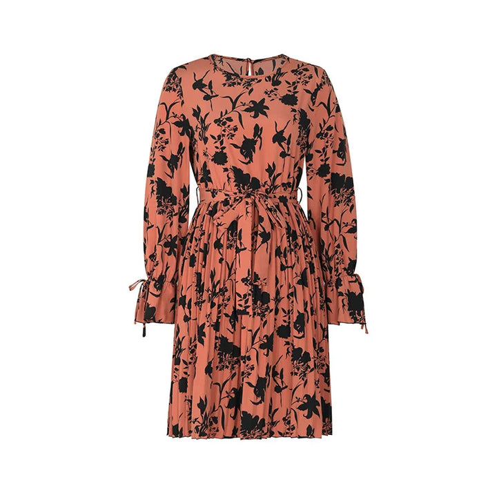 Spring and autumn fashion women's Halloween long sleeved printed dress for women