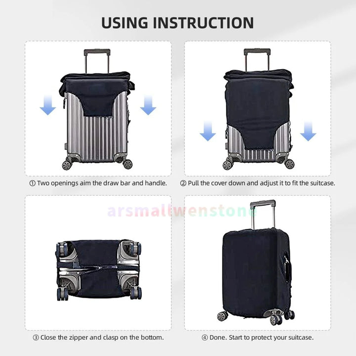 United Kingdom Flag Luggage Cover Suitcase Protector Thicken Elasticity Dust Covered Anti-scratch Protective Case 18-32 Inch