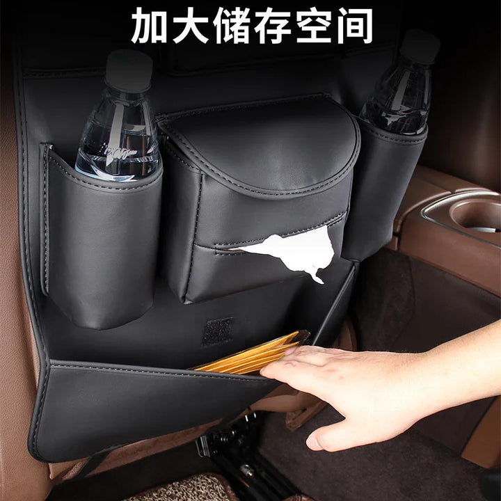 Car Accessories Universal Car Seats Organizer with Tray Tablet Holder Multi-Pocket Storage Automobiles Interior Stowing Tidying