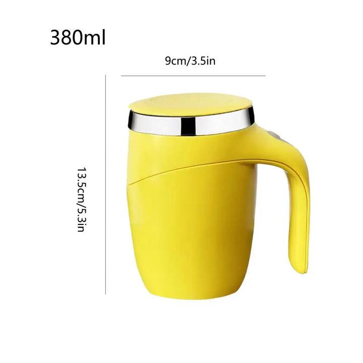 380ml Automatic Self Stirring Mug Coffee Milk Fruits Mixing Cup Electric Stainless Steel Lazy Rotating Mug Magnetic Stirring Cup