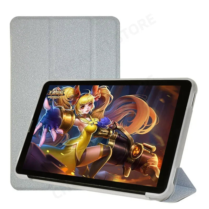 For Teclast P30 T P30T 10.1" Tablet PC Slim Tri-Folding Stand Flip Book Cover Case with Soft TPU Back Shell