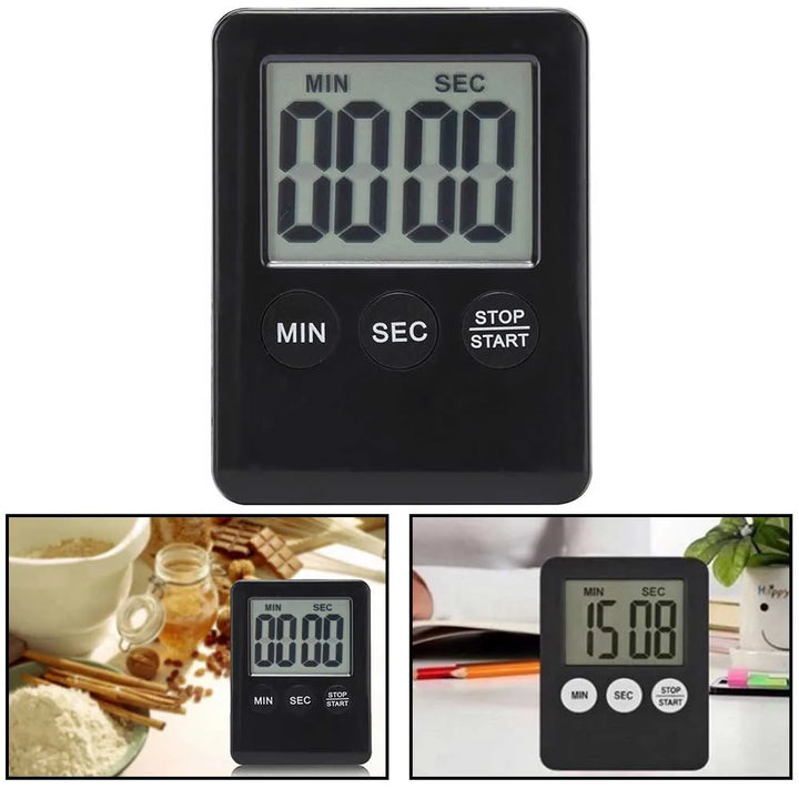 Kitchen Electronic Timer LCD Digital Countdown Timer Home Practical Cooking Timer Egg Timer Baking Stopwatch Cooking Timer Tool