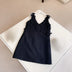 Female clothing Woman clothes Women's three-dimensional flower suspender silk wool dress