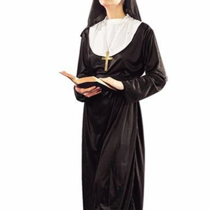 Halloween Costume Prom Cosplay Priestess Nun Dress 2pcs Set for Women