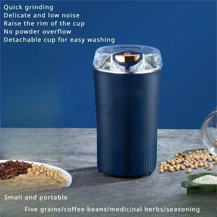 Small Electric Grinding Machine Grain Coffee Grinder Stainless Steel Nuts Beans Grains for Kitchen