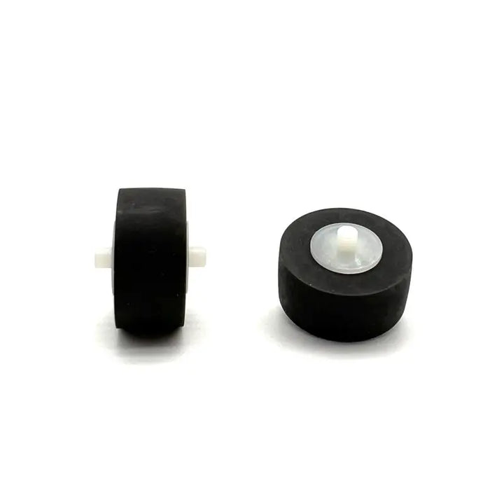 1Pcs 13x6x2mm With Axial Rubber Pinch Roller Belt Wheel For Panasonic Cassette Movement Tape Recorder Radio Audio Accessories